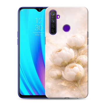 Силиконовый чехол на Realme 5 Pro с принтом женский