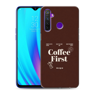 Силиконовый чехол на Realme 5 Pro с принтом женский