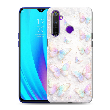 Силиконовый чехол на Realme 5 Pro с принтом женский