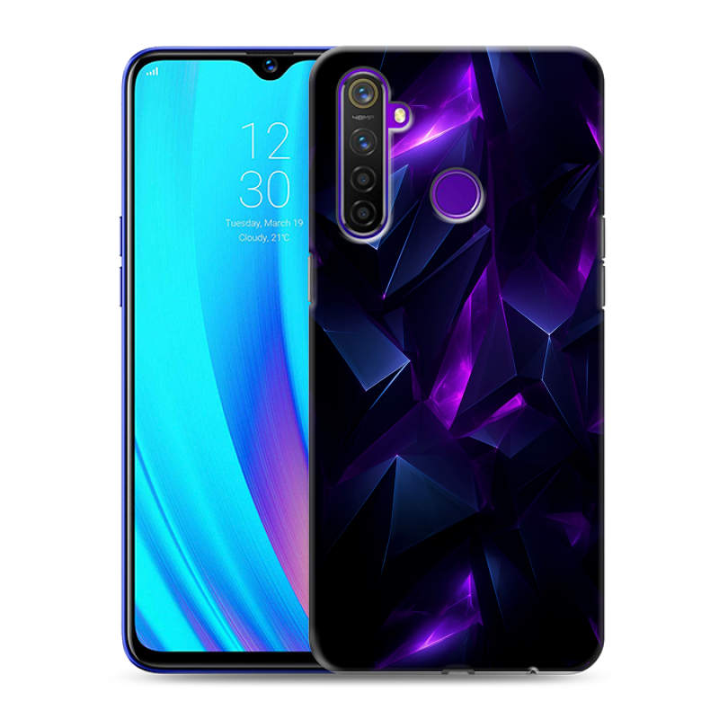 Силиконовый чехол на Realme 5 Pro с принтом Абстракиция Силиконовый чехол на Realme 5 Pro с принтом Абстракиция