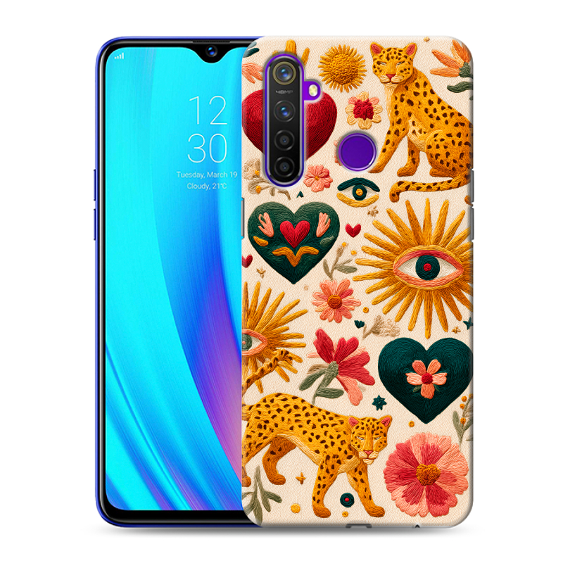 Пластиковый чехол на Realme 5 Pro с принтом Модный принт Пластиковый чехол на Realme 5 Pro с принтом Модный принт