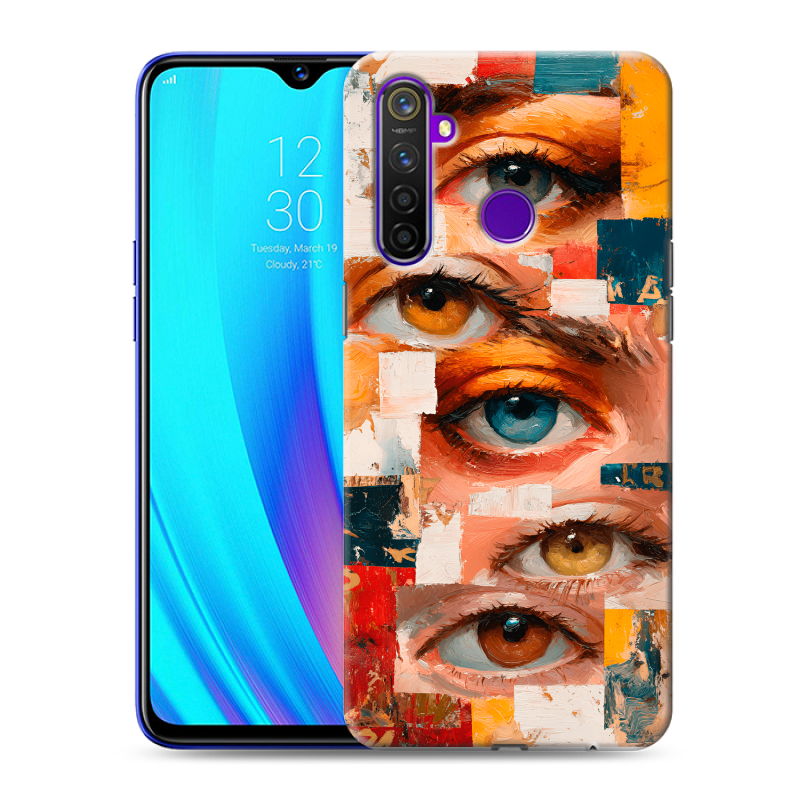 Пластиковый чехол на Realme 5 Pro с принтом Модный принт Пластиковый чехол на Realme 5 Pro с принтом Модный принт