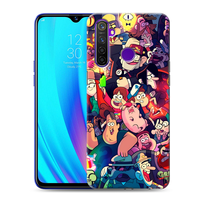 Пластиковый чехол на Realme 5 Pro с принтом Gravity Falls Гравити Фолз Пластиковый чехол на Realme 5 Pro с принтом Gravity Falls Гравити Фолз