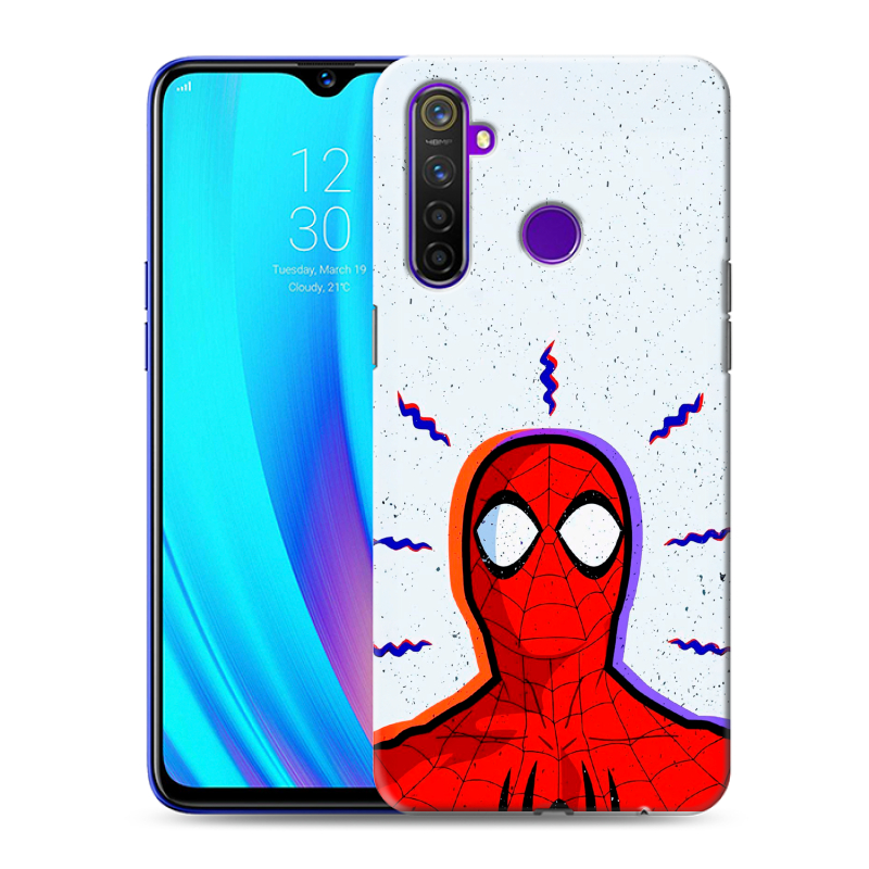Силиконовый чехол на Realme 5 Pro с принтом Spiderman Человек паук Силиконовый чехол на Realme 5 Pro с принтом Spiderman Человек паук