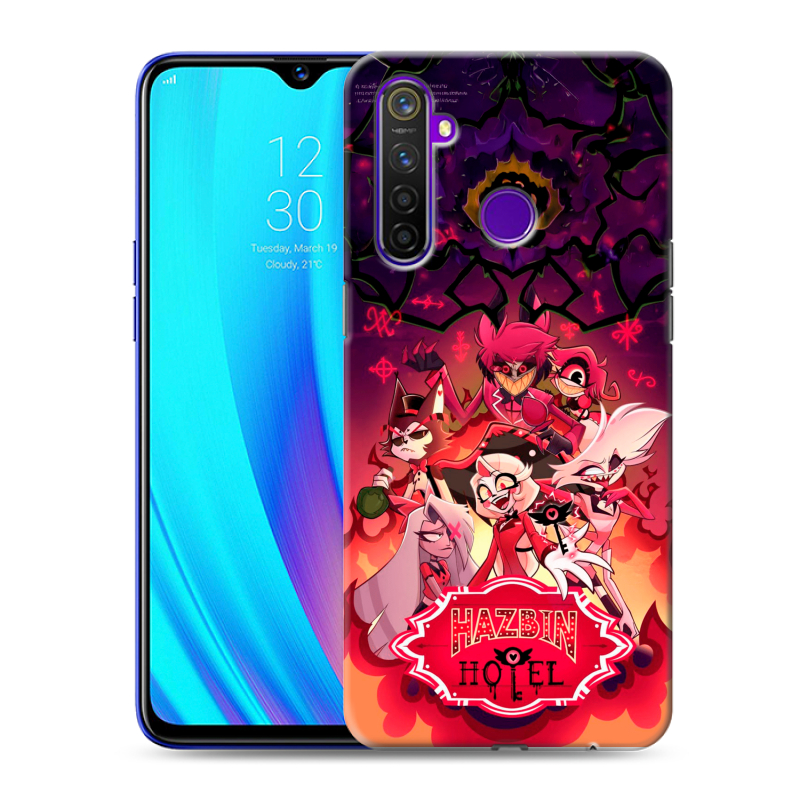 Силиконовый чехол на Realme 5 Pro с принтом Hazbin Hotel Отель Хазбин Силиконовый чехол на Realme 5 Pro с принтом Hazbin Hotel Отель Хазбин