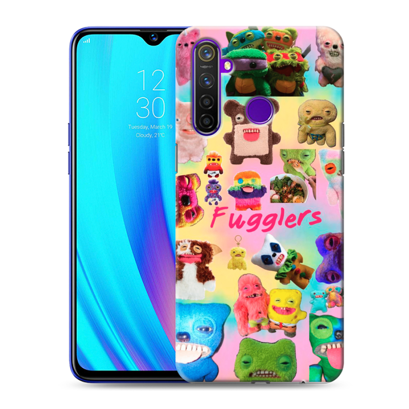Пластиковый чехол на Realme 5 Pro с принтом Флагер Fuggler Пластиковый чехол на Realme 5 Pro с принтом Флагер Fuggler