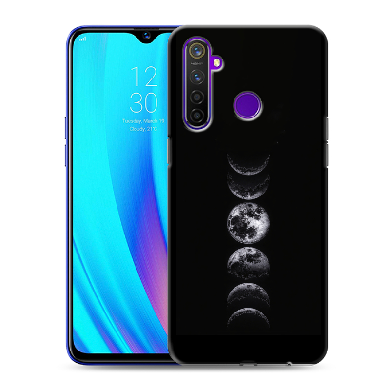 Силиконовый чехол на Realme 5 Pro с принтом женский Силиконовый чехол на Realme 5 Pro с принтом женский