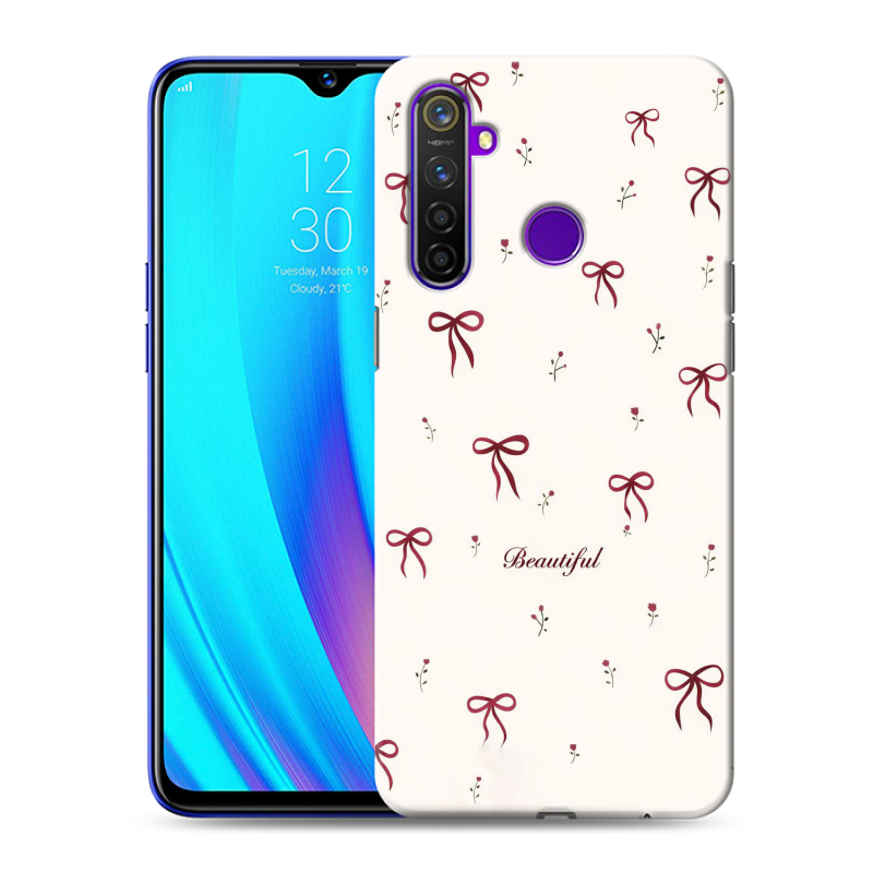 Пластиковый чехол на Realme 5 Pro с принтом для девочек Пластиковый чехол на Realme 5 Pro с принтом для девочек