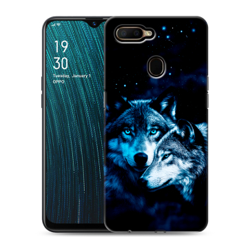 Силиконовый чехол на OPPO A5s с принтом Волки Силиконовый чехол на OPPO A5s с принтом Волки