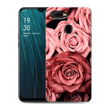 Силиконовый чехол на OPPO A5s с принтом Цветы розы Силиконовый чехол на OPPO A5s с принтом Цветы розы