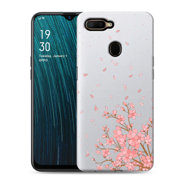 Силиконовый чехол на OPPO A5s с принтом Ветка сакуры Силиконовый чехол на OPPO A5s с принтом Ветка сакуры