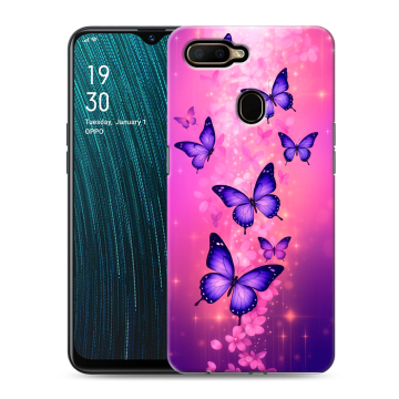 Силиконовый чехол на OPPO A5s с принтом Бабочки Силиконовый чехол на OPPO A5s с принтом Бабочки