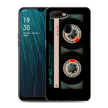 Силиконовый чехол на OPPO A5s с принтом Кассета