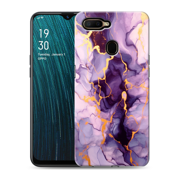 Силиконовый чехол на OPPO A5s с принтом Мрамор Силиконовый чехол на OPPO A5s с принтом Мрамор