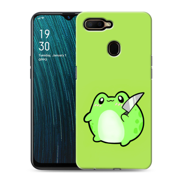 Силиконовый чехол на OPPO A5s с принтом Лягушенок Силиконовый чехол на OPPO A5s с принтом Лягушенок