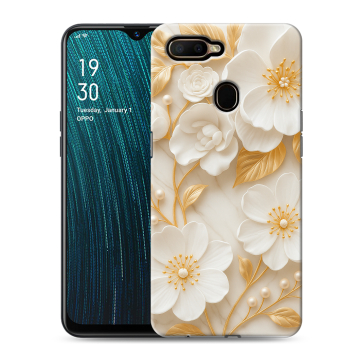 Силиконовый чехол на OPPO A5s с принтом Цветы Силиконовый чехол на OPPO A5s с принтом Цветы