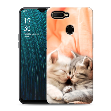 Силиконовый чехол на OPPO A5s с принтом Котята Силиконовый чехол на OPPO A5s с принтом Котята