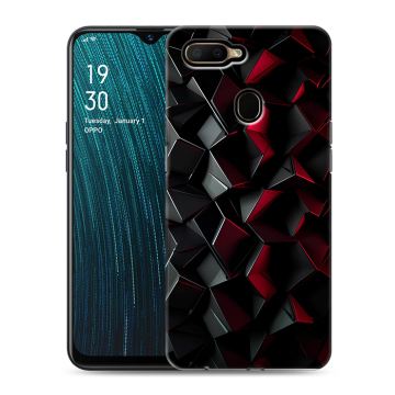 Силиконовый чехол на OPPO A5s с принтом Абстракция