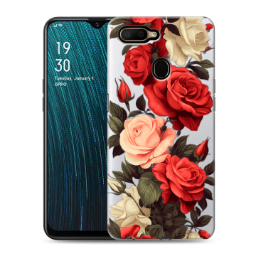 Силиконовый чехол на OPPO A5s с принтом Розы Силиконовый чехол на OPPO A5s с принтом Розы