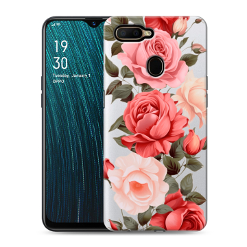 Силиконовый чехол на OPPO A5s с принтом Розы Силиконовый чехол на OPPO A5s с принтом Розы
