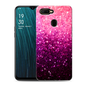 Силиконовый чехол на OPPO A5s с принтом Блестки