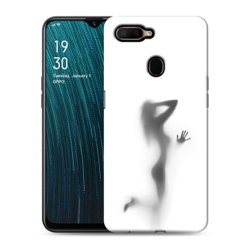 Силиконовый чехол на OPPO A5s с принтом Силуэт