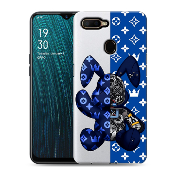 Силиконовый чехол на OPPO A5s с принтом Луи робот Силиконовый чехол на OPPO A5s с принтом Луи робот