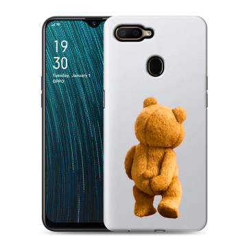 Силиконовый чехол на OPPO A5s с принтом Медведь Силиконовый чехол на OPPO A5s с принтом Медведь