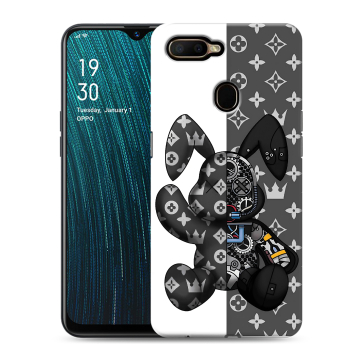 Силиконовый чехол на OPPO A5s с принтом Луи робот