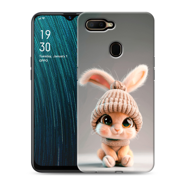 Силиконовый чехол на OPPO A5s с принтом Кролик