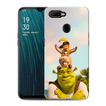 Силиконовый чехол на OPPO A5s с принтом Шрек Shrek Силиконовый чехол на OPPO A5s с принтом Шрек Shrek