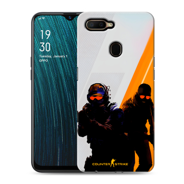Силиконовый чехол на OPPO A5s с принтом Контер страйк Counter strike Силиконовый чехол на OPPO A5s с принтом Контер страйк Counter strike