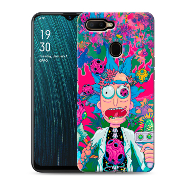 Силиконовый чехол на OPPO A5s с принтом Рик и Морти Rick Morty Силиконовый чехол на OPPO A5s с принтом Рик и Морти Rick Morty
