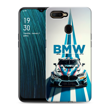 Силиконовый чехол на OPPO A5s с принтом БМВ BMW Силиконовый чехол на OPPO A5s с принтом БМВ BMW
