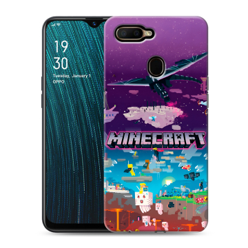 Силиконовый чехол на OPPO A5s с принтом Майнкрафт Minecraft Силиконовый чехол на OPPO A5s с принтом Майнкрафт Minecraft