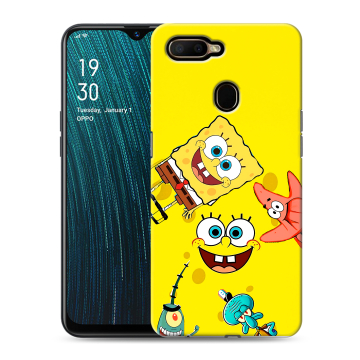 Силиконовый чехол на OPPO A5s с принтом Спанч боб Спанчбоб Силиконовый чехол на OPPO A5s с принтом Спанч боб Спанчбоб