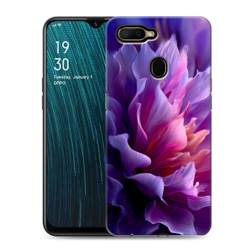 Силиконовый чехол на OPPO A5s с принтом женский цветы