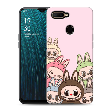 Силиконовый чехол на OPPO A5s с принтом Лабубу Силиконовый чехол на OPPO A5s с принтом Лабубу