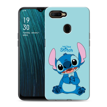 Силиконовый чехол на OPPO A5s с принтом Лило и Стич