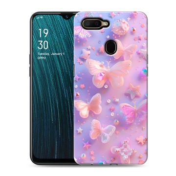 Силиконовый чехол на OPPO A5s с принтом Бабочки
