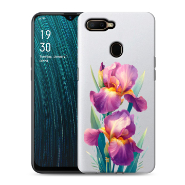 Силиконовый чехол на OPPO A5s с принтом Цветы орхидеи Силиконовый чехол на OPPO A5s с принтом Цветы орхидеи