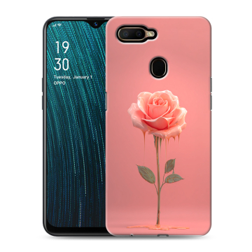 Силиконовый чехол на OPPO A5s с принтом Розовая роза Силиконовый чехол на OPPO A5s с принтом Розовая роза