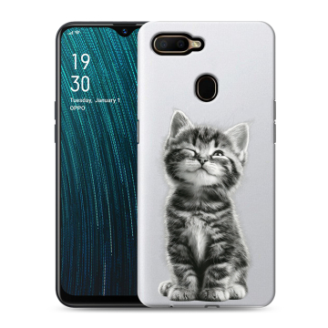 Силиконовый чехол на OPPO A5s с принтом Котенок Силиконовый чехол на OPPO A5s с принтом Котенок