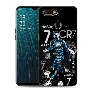 Силиконовый чехол на OPPO A5s с принтом Реал Роналдо