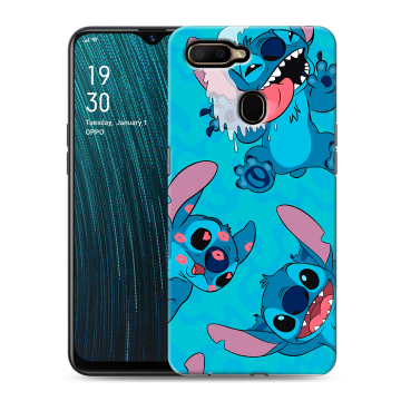 Силиконовый чехол на OPPO A5s с принтом Лило и Стич