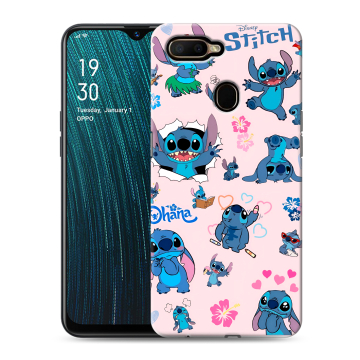Силиконовый чехол на OPPO A5s с принтом Лило и Стич