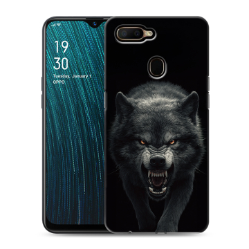 Силиконовый чехол на OPPO A5s с принтом Волк Силиконовый чехол на OPPO A5s с принтом Волк