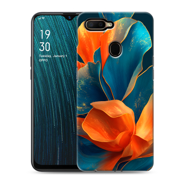 Силиконовый чехол на OPPO A5s с принтом Цветы Силиконовый чехол на OPPO A5s с принтом Цветы