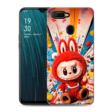 Силиконовый чехол на OPPO A5s с принтом Labubu Лабубу Силиконовый чехол на OPPO A5s с принтом Labubu Лабубу