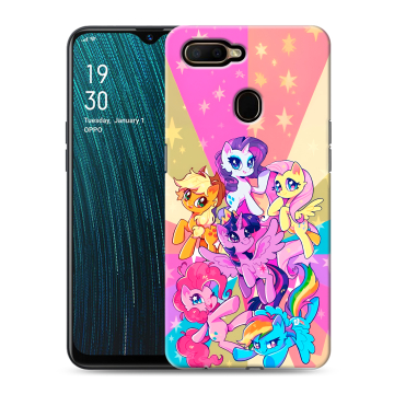Силиконовый чехол на OPPO A5s с принтом My little pony Дружба чудо